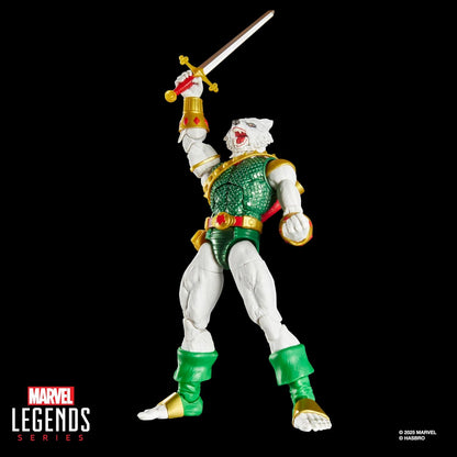 Marvel Legends Series Magic: The Gathering Man-Wolf, Spider-Man Action Figure plus Exclusive Foil Trading Card, Blue and Red
