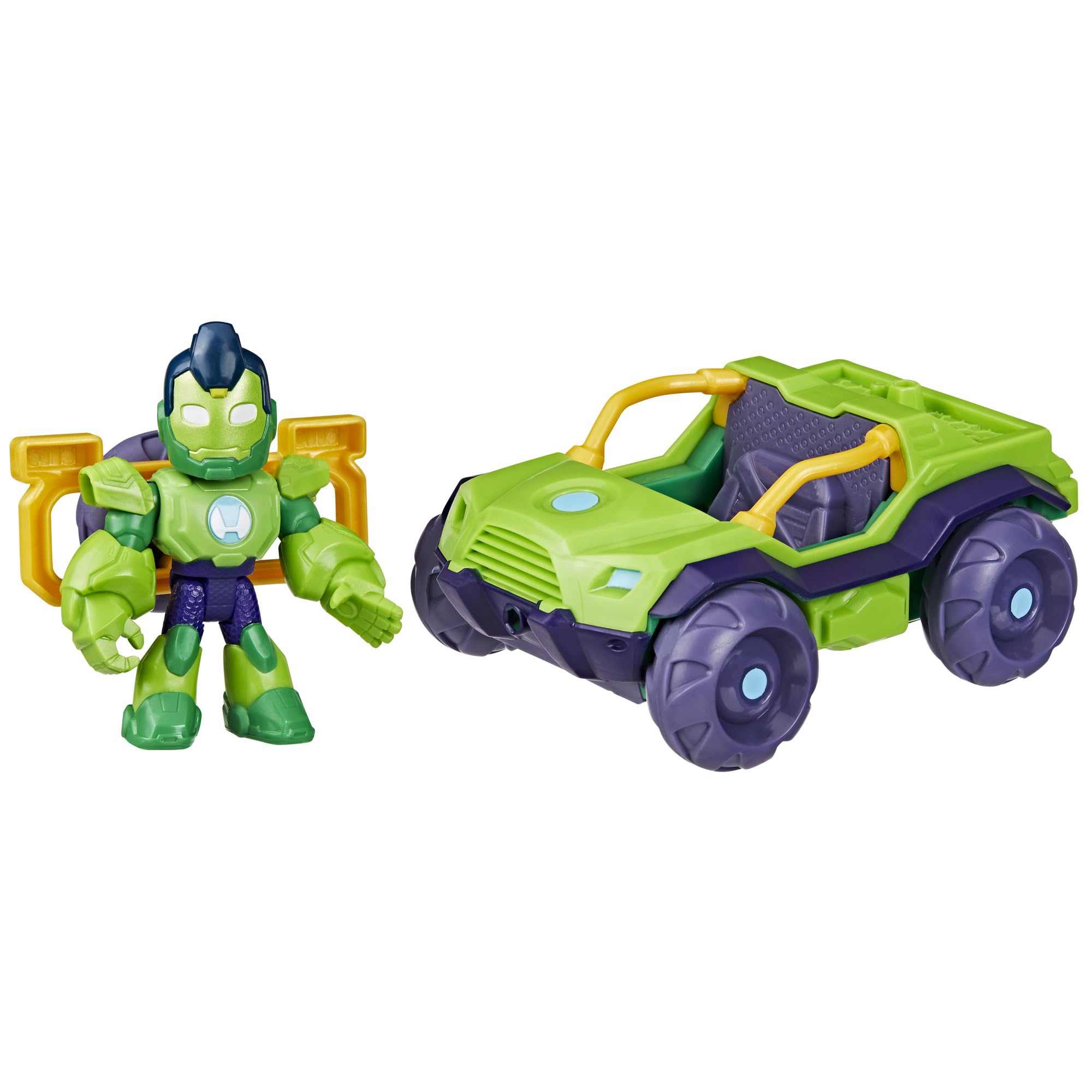 Marvel Iron Man and his Awesome Friends Iron Hulk, Action Figure and Toy Vehicle, Green