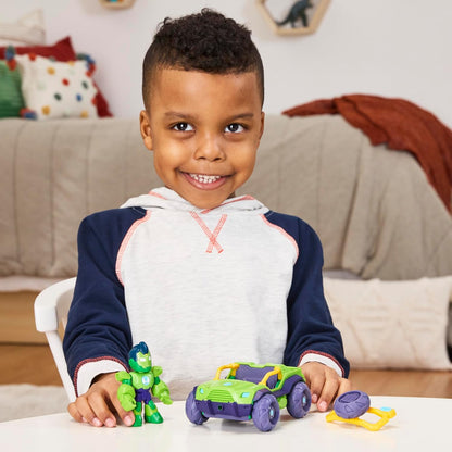 Marvel Iron Man and his Awesome Friends Iron Hulk, Action Figure and Toy Vehicle, Green