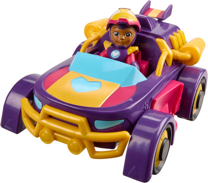 Marvel Iron Man and his Awesome Friends Ironheart 2-In-1 Mech Suit & Vehicle, Action Figure & Toy Vehicle, Purple