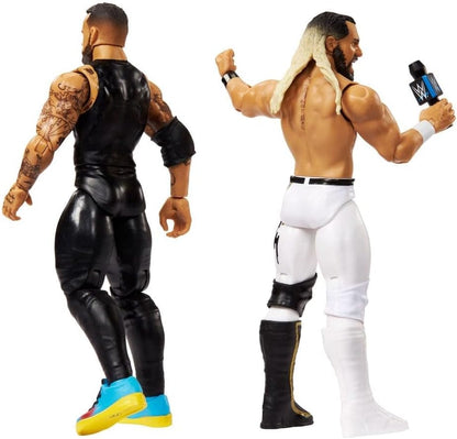 WWE CM Punk V Seth Freakin Rollins Mattel Main Event Showdown 2 Pack Series 23 Wrestling Action Figure Toy 2025