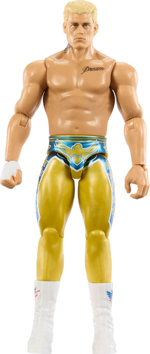 Mattel WWE Cody Rhodes Action Figure, Main Event Series #159, 6-inch Collectible Superstar with 14 Articulation Points & Life-Like Look