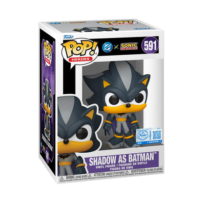 Funko Pop! Heroes: Justice League & Sonic - Shadomit Batman Hybrid Batman - Sonic + DC Comics - Vinyl-Sammelfigur - Geschenkidee - Offizielle Handelswaren - Spielzeug Für Kinder und Erwachsene