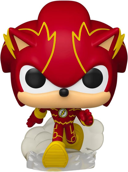 Funko Pop! Heroes: Justice League & Sonic - Sonic/Flash Hybrid - Sonic + DC Comics - Collectable Vinyl Figure - Gift Idea - Official Merchandise - Toys for Kids & Adults - Video Games Fans