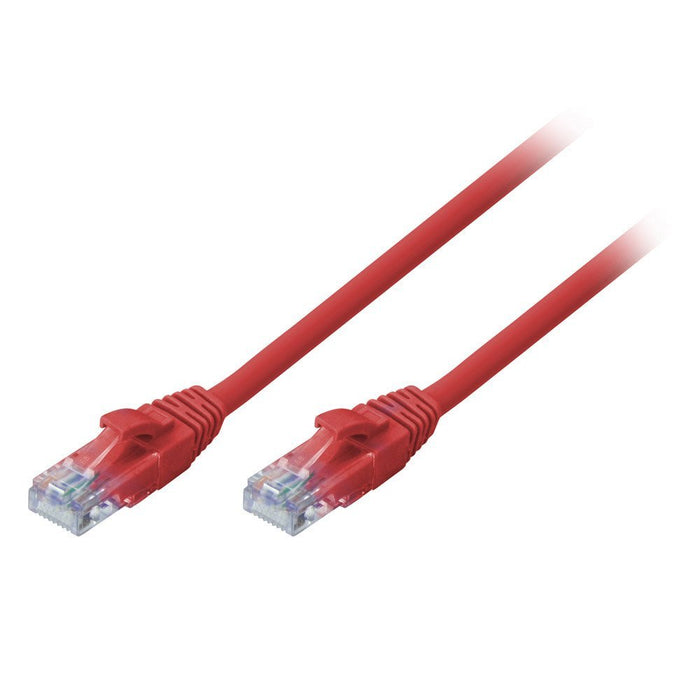 LINDY 5m Cat.6 U/UTP Ethernet Cable, Red