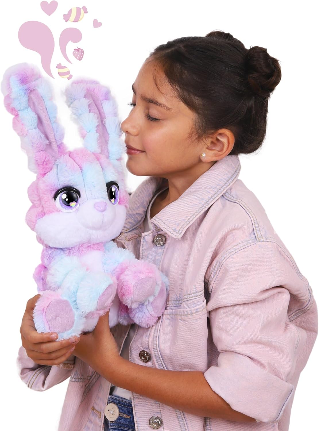 Basic Fun Cotton Cuties 30cm Bunny Plush Super Soft Scented Stuffed Animal With Candy Floss Texture Collectible Plush Toy For Kids Age 3+