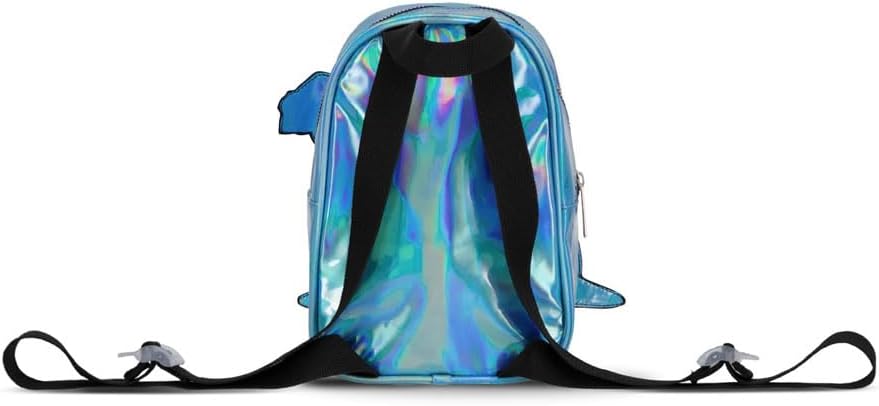 Disney Lilo & Stitch 3D Stitch-Blue Patch Shiny Mini Backpack (Mp733786Dny)