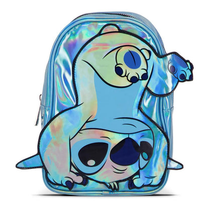 Disney Lilo & Stitch 3D Stitch-Blue Patch Shiny Mini Backpack (Mp733786Dny)
