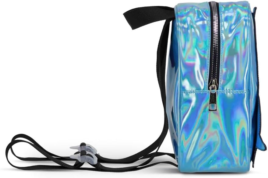 Disney Lilo & Stitch 3D Stitch-Blue Patch Shiny Mini Backpack (Mp733786Dny)