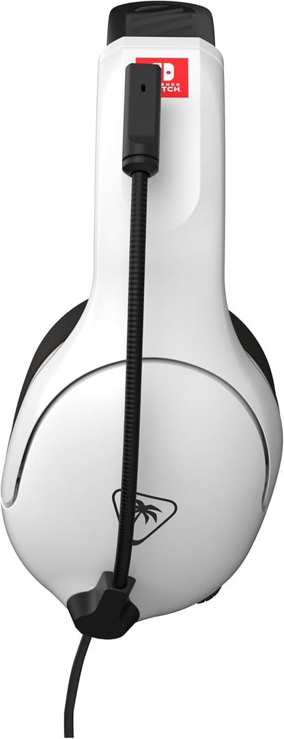 Turtle Beach Airlite Fit Wit Zwart Bekabelde Gamingheadset met Officiële Licentie voor Nintendo Switch, Switch Lite en Switch OLED – Opklap-en Dempbare Microfoon, Eersteklas Comfort Over het Oor