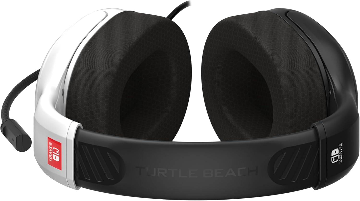 Turtle Beach Airlite Fit Wit Zwart Bekabelde Gamingheadset met Officiële Licentie voor Nintendo Switch, Switch Lite en Switch OLED – Opklap-en Dempbare Microfoon, Eersteklas Comfort Over het Oor