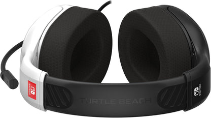 Turtle Beach Airlite Fit Wit Zwart Bekabelde Gamingheadset met Officiële Licentie voor Nintendo Switch, Switch Lite en Switch OLED – Opklap-en Dempbare Microfoon, Eersteklas Comfort Over het Oor