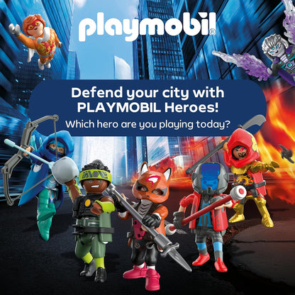 Playmobil - Heroes - Heroes multifunctional vehicle - Toy from 4 years - Gift for children - Versatile action vehicle - With shooting function and play figure - 71832