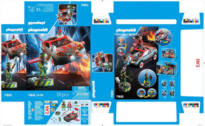Playmobil - Heroes - Heroes multifunctional vehicle - Toy from 4 years - Gift for children - Versatile action vehicle - With shooting function and play figure - 71832