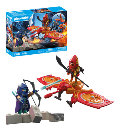 Playmobil - Heroes - Hero Drone vs Evil Ninja - Toy for ages 5+ - Gift for children - With drone and play figures for adventurous role play - 71833
