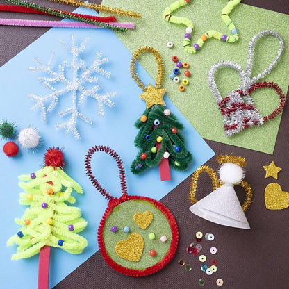 Craft Mix Colourful Christmas 750 Piece Set - Christmas Figures - Assorted Colours - 1 Pack