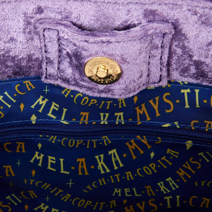 Loungefly Disney Hocus Pocus Velvet Broom Handle Handbag