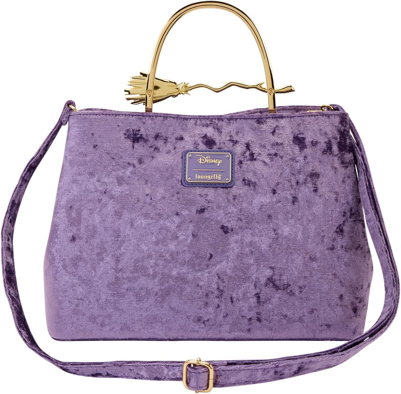 Loungefly Disney Hocus Pocus Velvet Broom Handle Handbag