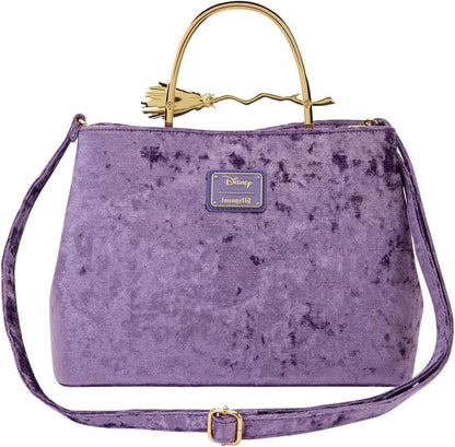 Loungefly Disney Hocus Pocus Velvet Broom Handle Handbag