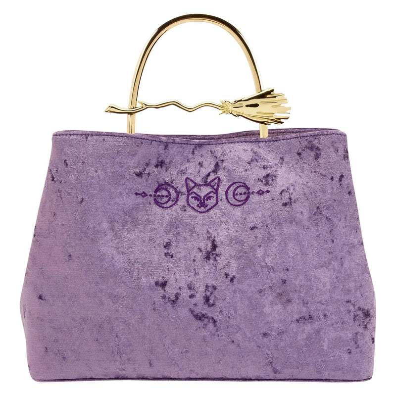 Loungefly Disney Hocus Pocus Velvet Broom Handle Handbag