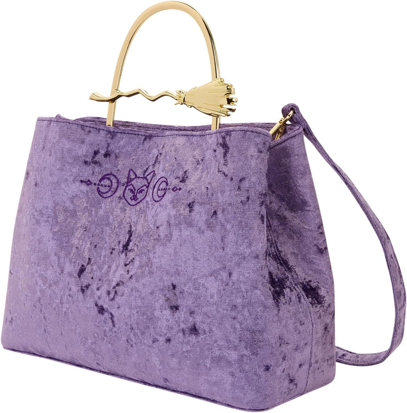 Loungefly Disney Hocus Pocus Velvet Broom Handle Handbag