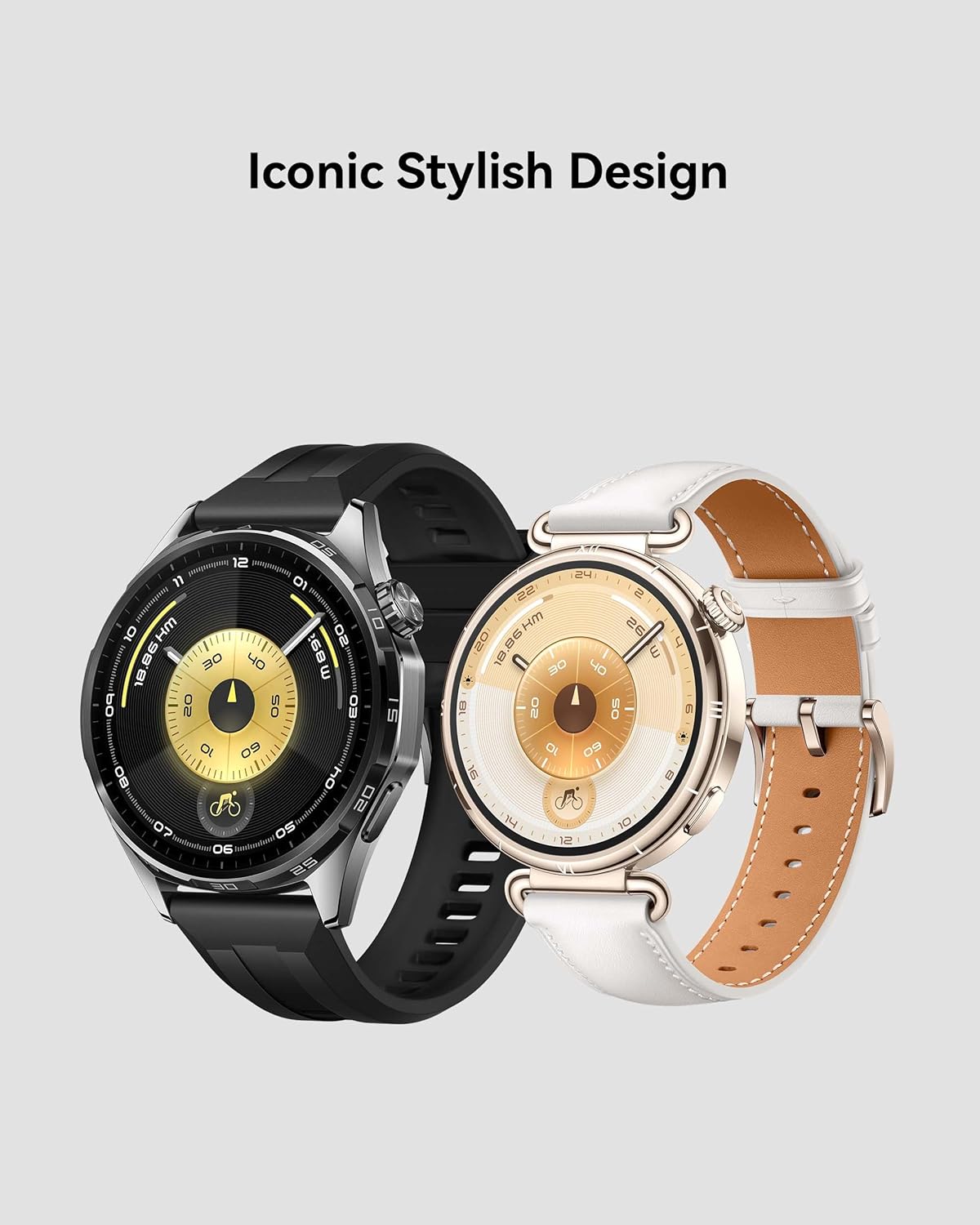 HUAWEI WATCH GT 6 GPS 46mm Smart Watch, 1.47''AMOLED Touchscreen, up to 21 days battery life, Cycling,100+ Sports Mode, iOS & Android, All-day Health Monitoring, Emotional Wellbeing, Black