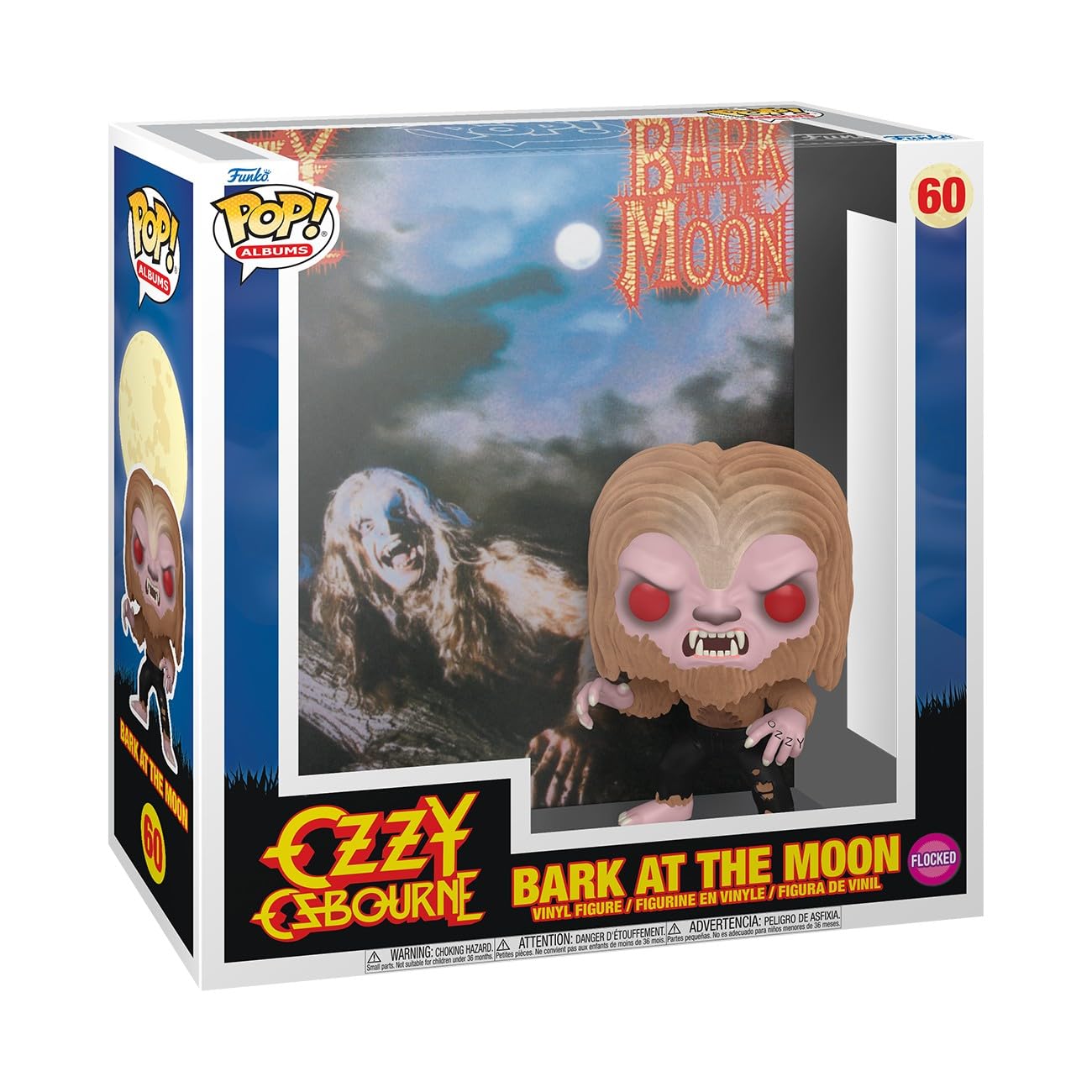 Funko POP! Alben: Ozzy Osbourne – Bark at The Moon (Flocked) – Sammler-Vinylfigur – Spielzeug für Kinder und Erwachsene – Musikfans – Modellfigur für Sammler und zur Ausstellung