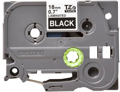 BROTHER Labelling Tape, White on Black