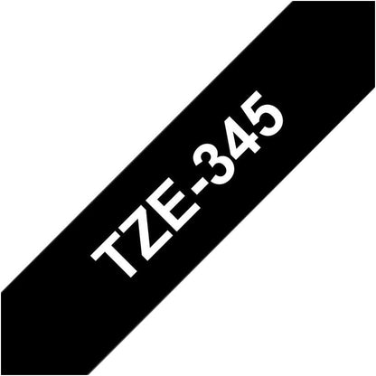 BROTHER Labelling Tape, White on Black