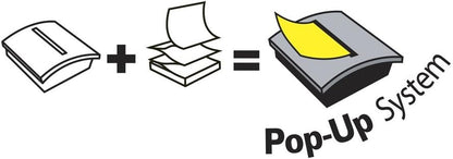 Post-it B1SSCY Pro Z-Note Dispenser and One Pad 76x76mm Black Ref NPRO-B-1SSCYR330-EU