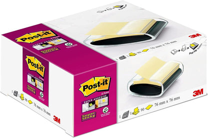 Post-it B1SSCY Pro Z-Note Dispenser and One Pad 76x76mm Black Ref NPRO-B-1SSCYR330-EU