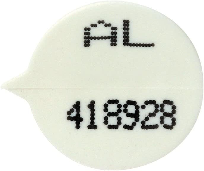 GoSecure Security Seals Numbered Round White (Pack of 500) WSealNO, 15mmX 9mm Single