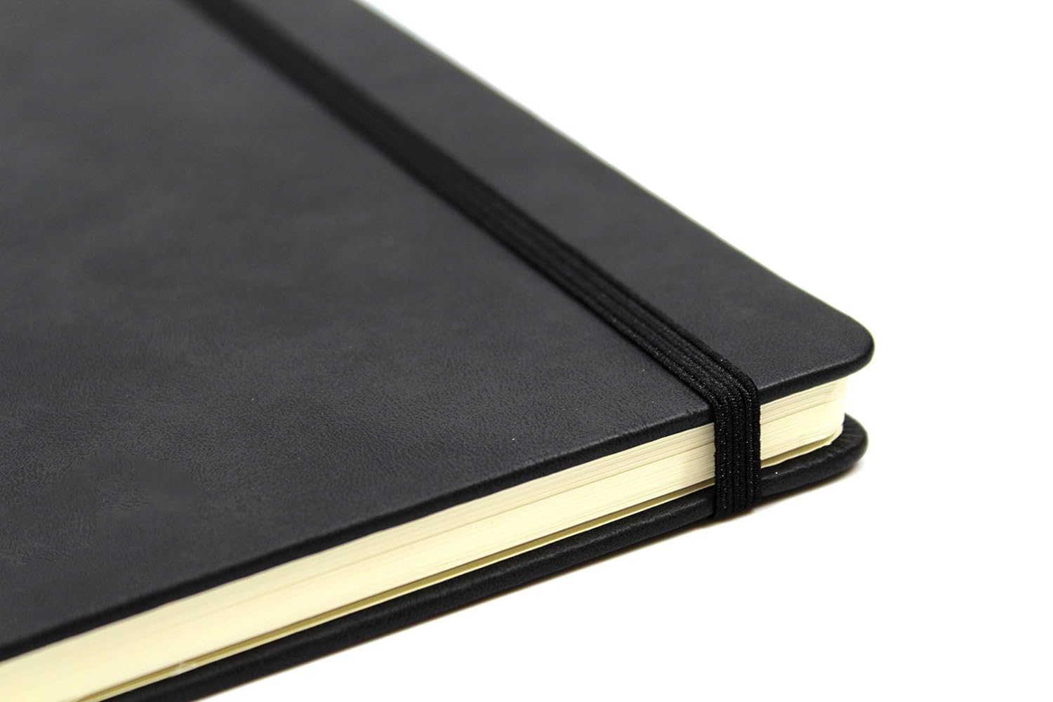 Silvine Executive Soft Feel Notebook Ruled with Marker Ribbon 160pp 90gsm A4 Black Ref 198BK