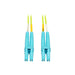 Tripp Lite LC to LC Multimode Duplex Fiber Optics Patch Cable, 100GB, 50/125, OM5, LC/Male, 2 Meter (N820-02M-OM5)