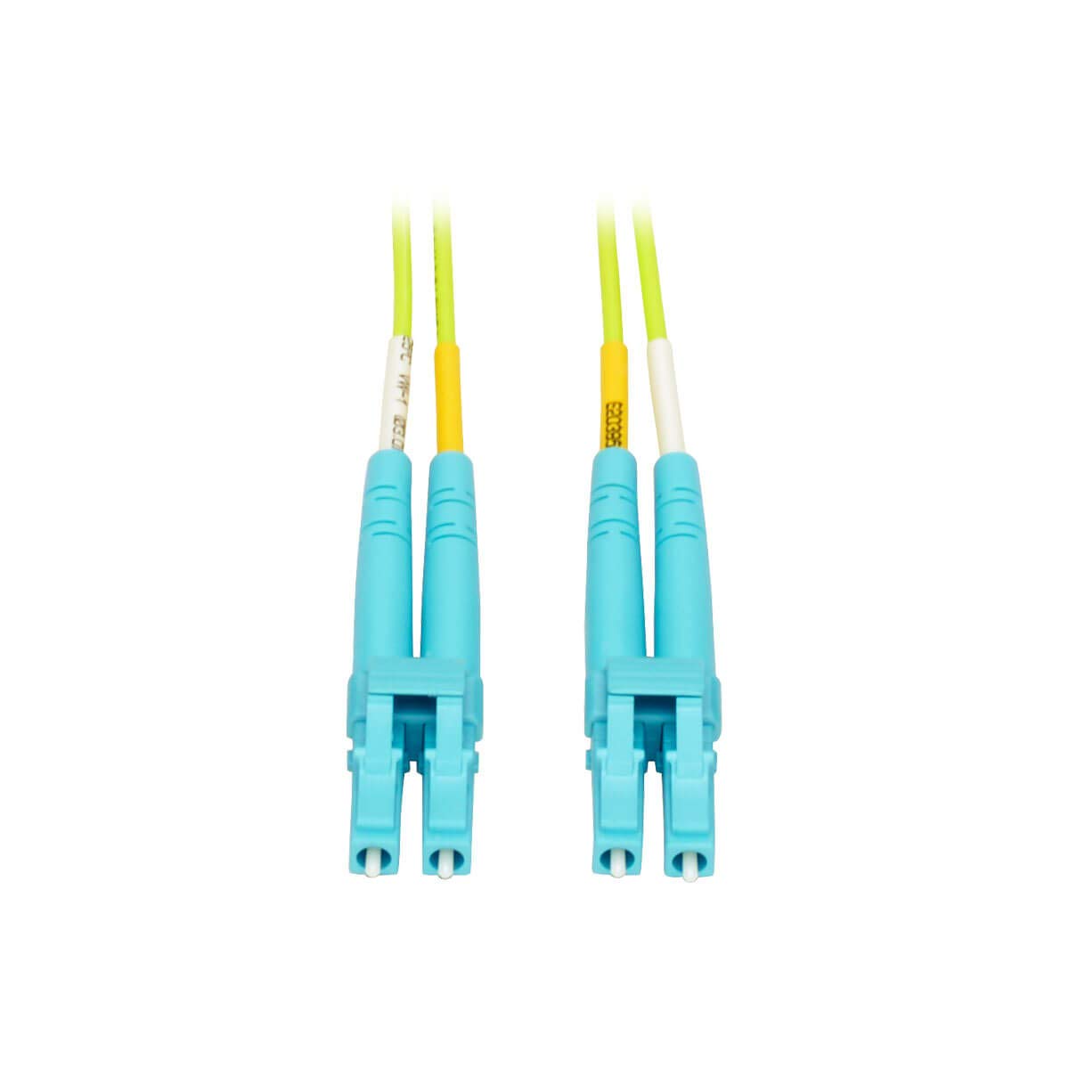 Tripp Lite LC to LC Multimode Duplex Fiber Optics Patch Cable, 100GB, 50/125, OM5, LC/Male, 2 Meter (N820-02M-OM5)