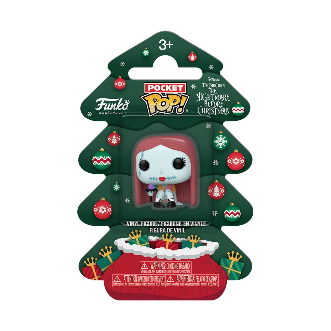 Funko Pop! Pocket Pop Holiday Tree: The Nightmare Before Christmas - Sally - Collectable Vinyl Figure - Gift Idea - Official Merchandise - Toys for Kids & Adults - Disney - Figure for Collectors