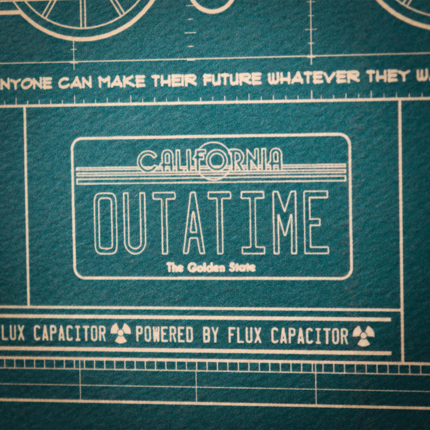 FaNaTtik Back to the Future Time Machine Blueprint Art Print – Limited Edition A3 Poster Print – DeLorean Schematic Wall Art for Movie Fans, Collectors & 80s Sci-Fi Lovers