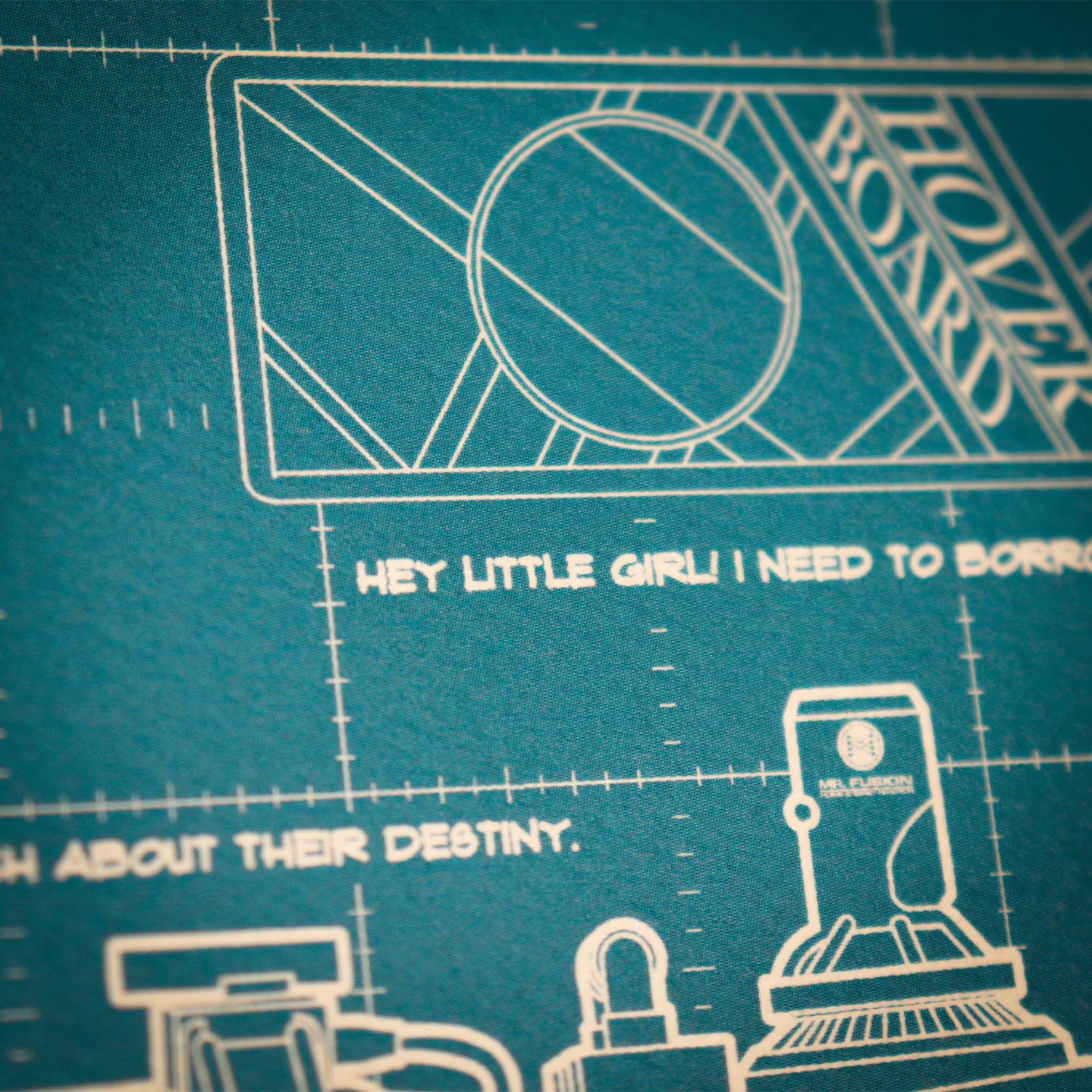 FaNaTtik Back to the Future Time Machine Blueprint Art Print – Limited Edition A3 Poster Print – DeLorean Schematic Wall Art for Movie Fans, Collectors & 80s Sci-Fi Lovers