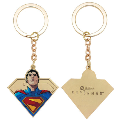 DC Comics Superman 2025 Movie Keyring – Limited Edition Metal Keychain – Official DC Superhero Collectible for Fans, Movie Buffs & Comic Book Lovers