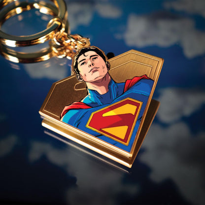 DC Comics Superman 2025 Movie Keyring – Limited Edition Metal Keychain – Official DC Superhero Collectible for Fans, Movie Buffs & Comic Book Lovers