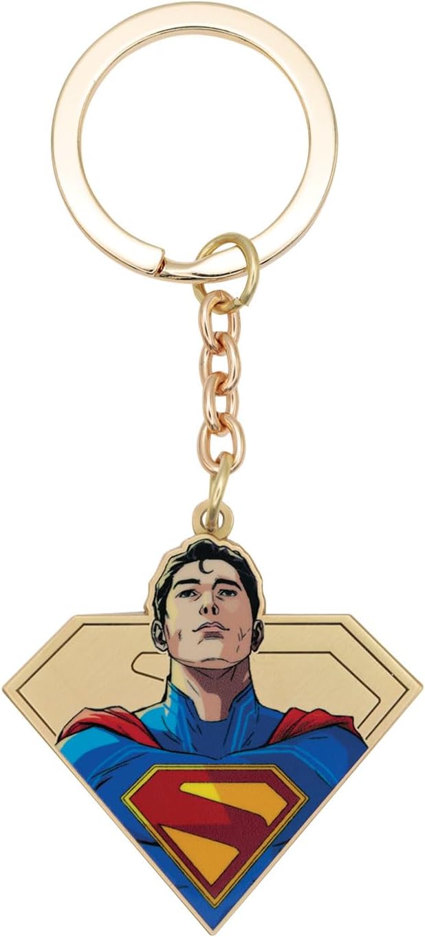 DC Comics Superman 2025 Movie Keyring – Limited Edition Metal Keychain – Official DC Superhero Collectible for Fans, Movie Buffs & Comic Book Lovers
