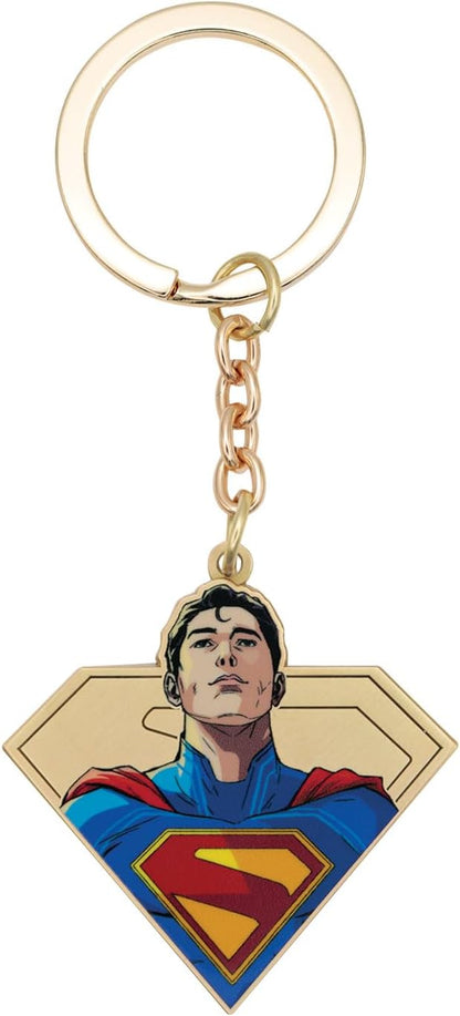 DC Comics Superman 2025 Movie Keyring – Limited Edition Metal Keychain – Official DC Superhero Collectible for Fans, Movie Buffs & Comic Book Lovers