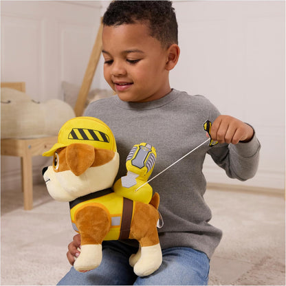 Rubble and Crew Rumbling Rubble Plush Toy, Interactive Sensory Toy, Dog Stuffed Animal, Kids Toys for Boys & Girls Ages 3 and Up, 30,5 cm