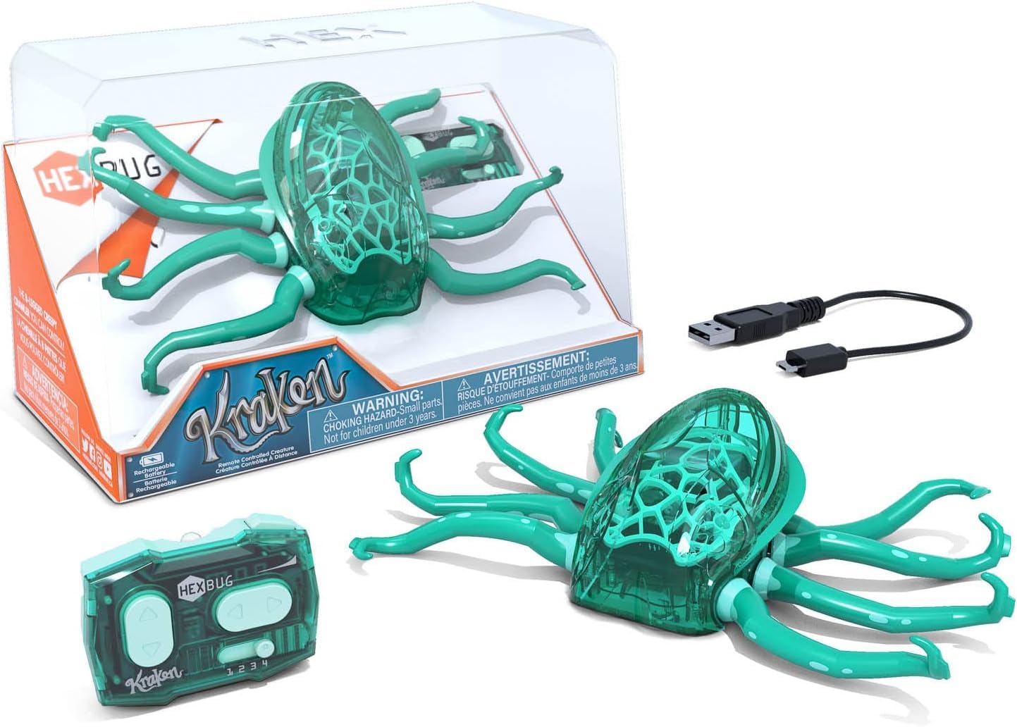 Hex Bots 20153065 Remote Control Kraken, Green
