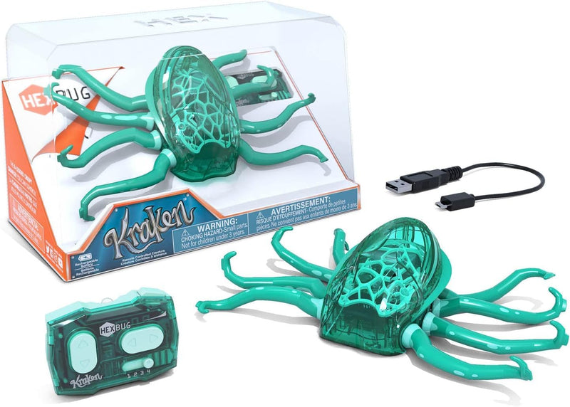 Hex Bots 20153065 Remote Control Kraken, Green