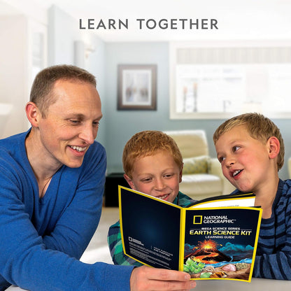 NATIONAL GEOGRAPHIC Earth Science Kit - Over 15 Science Experiments & STEM Activities for Kids, Includes Crystal Growing Kit, Volcano Science Kit