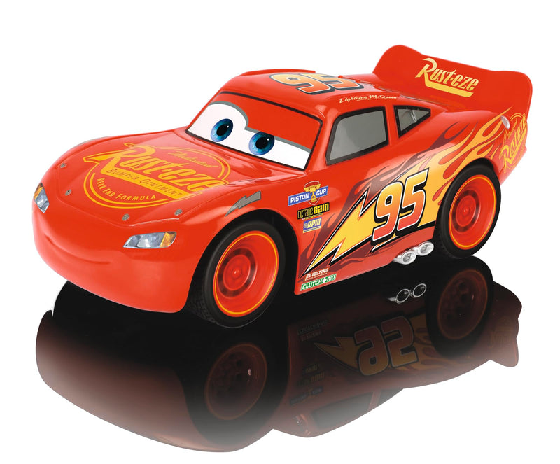 Dickie Toys 203081000S03 RC Cars 3 Lightning McQueen Single Drive, op afstand bestuurde auto, speelgoedauto met 1-kanaals draadloze afstandsbediening, 14 cm,Meerkleurig