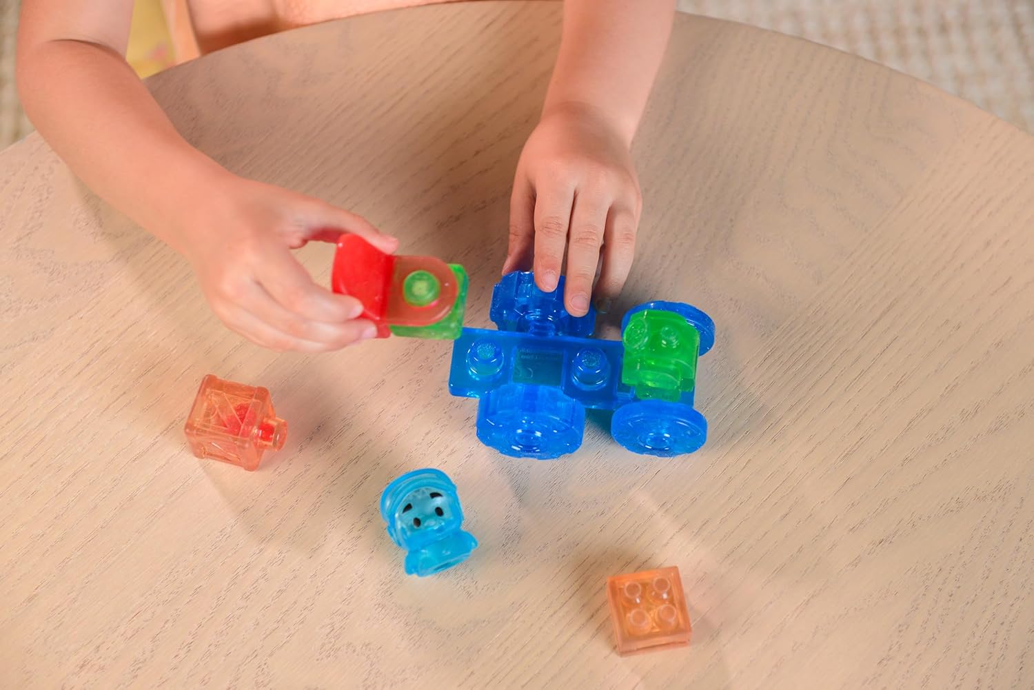 Jelly Blox - Tractor Vehicle Set | Squishy Is More Fun! | Unique Squishy Building System | For Ouch-Free, Open, Imaginative Play | For Boys And Girls Ages 2+