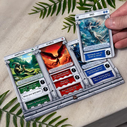 Pantheum: Demigods of Olympia | Family Strategy Game for Greek Mythology Fans | Ages 12+ | for 1-4 Players | Average Playtime 45-60 mins | Perfect for Family Game Night (Base Game