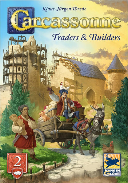 Hans im Gluck | Carcassonne: Traders & Builders Expansion 2 Refresh | Board Game Expansion | Ages 7+ | 2-5 Players | 45 Minutes Playing Time